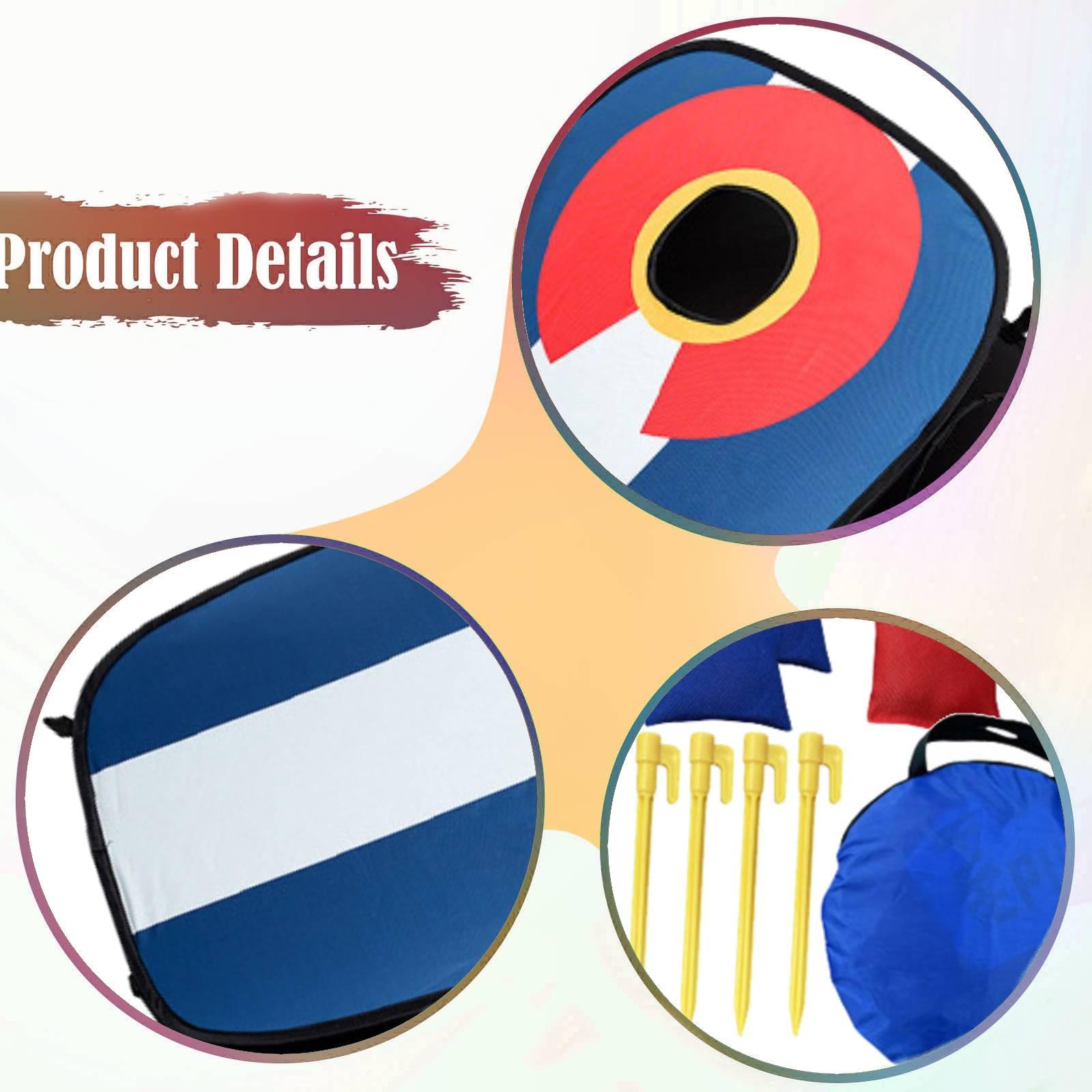 Cornhole Board Set - 콩주머니 던지기 게임 콘홀 보드 휴대용