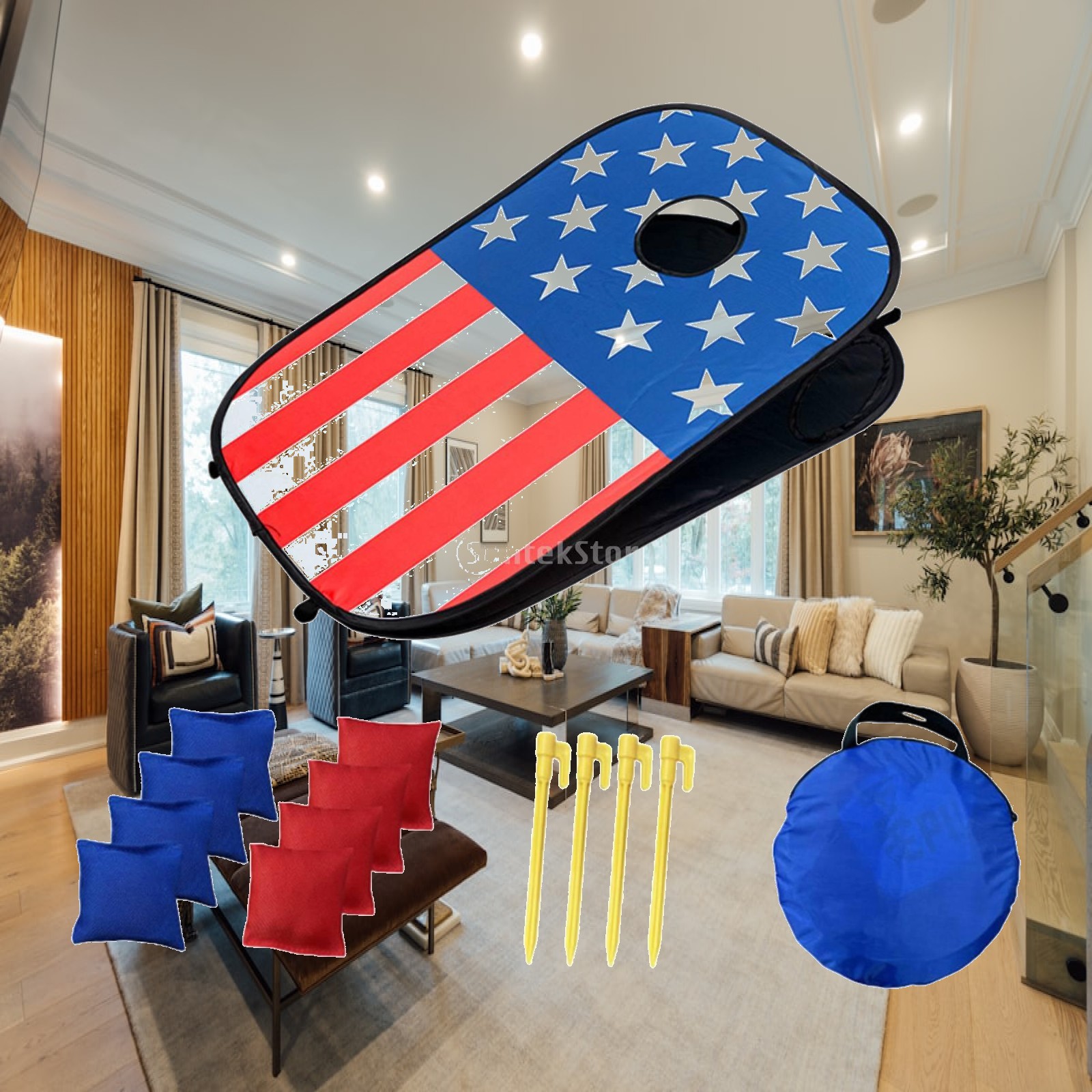 Cornhole Board Set - 콘홀 보드 세트 콘홀 게임 휴대용