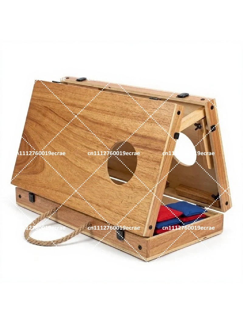 Cornhole Board Set - 프리미엄 나무 접이식 콘홀 세트 빈백