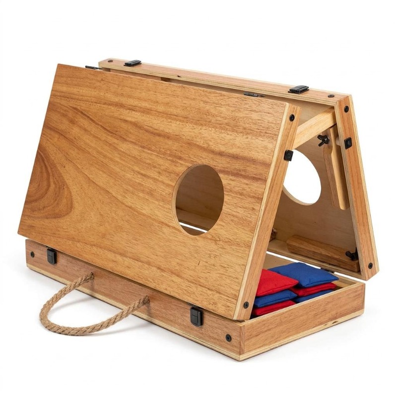 프리미엄 원목 접이식 콘홀 세트 다기능 빈백 토스 보드 - Cornhole Board Set 리뷰 및 가격