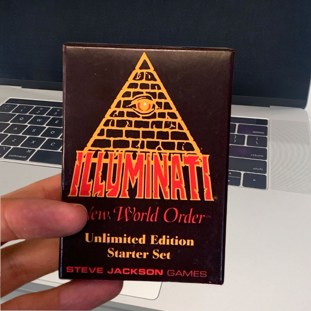 영어 버전 110pcs Illuminati 1995 E - Party Games Console 리뷰 및 가격