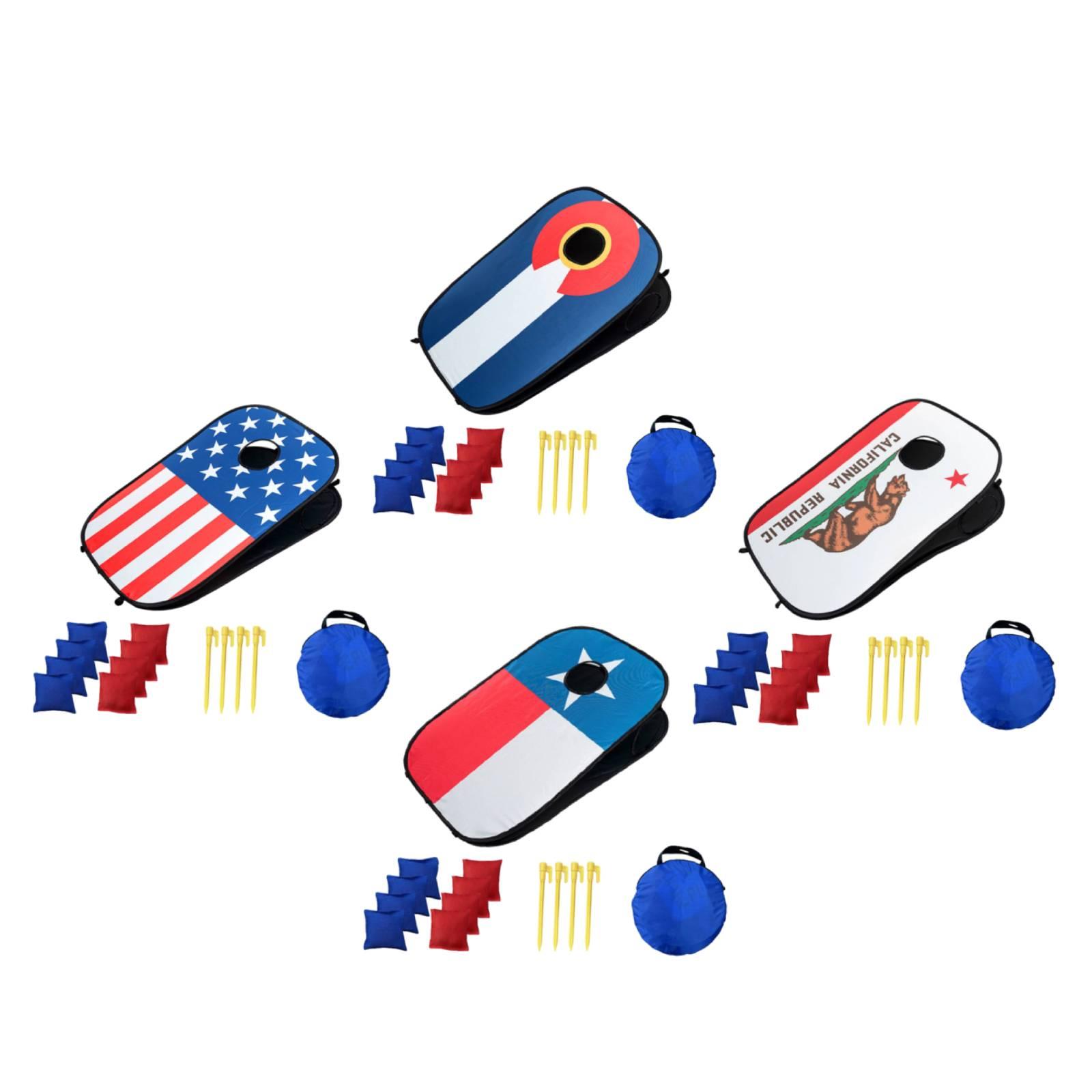 휴대용 콘홀 보드 세트 (콩백 포함) - 어린이 야외  - Cornhole Board Set 리뷰 및 가격