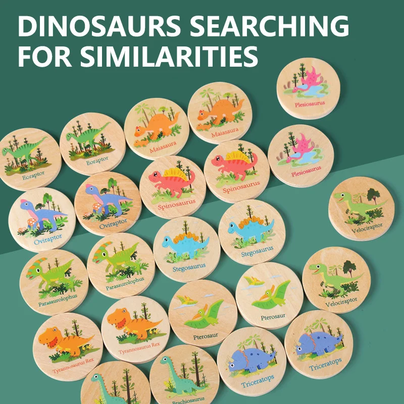 메모리 게임 공룡 매칭 장난감 유치원 매칭 보드 게임  - Party Games Board Game 리뷰 및 가격