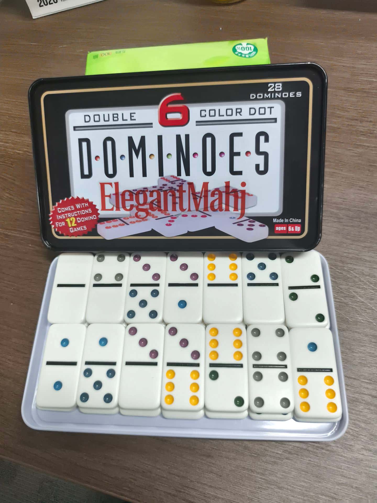 엘레강트마히 더블 식스 도미노 세트 (성인용, 틴 박스 - Party Games Board Game 리뷰 및 가격