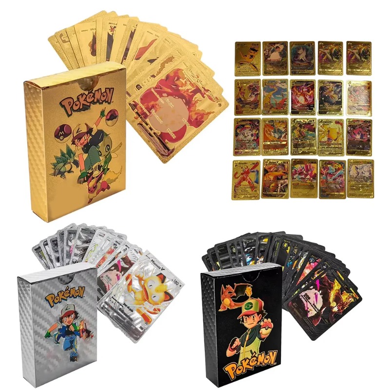 55개 포켓몬 카드 Vmax GX 골드 포일 플래시 박 - Party Games Board Game 리뷰 및 가격