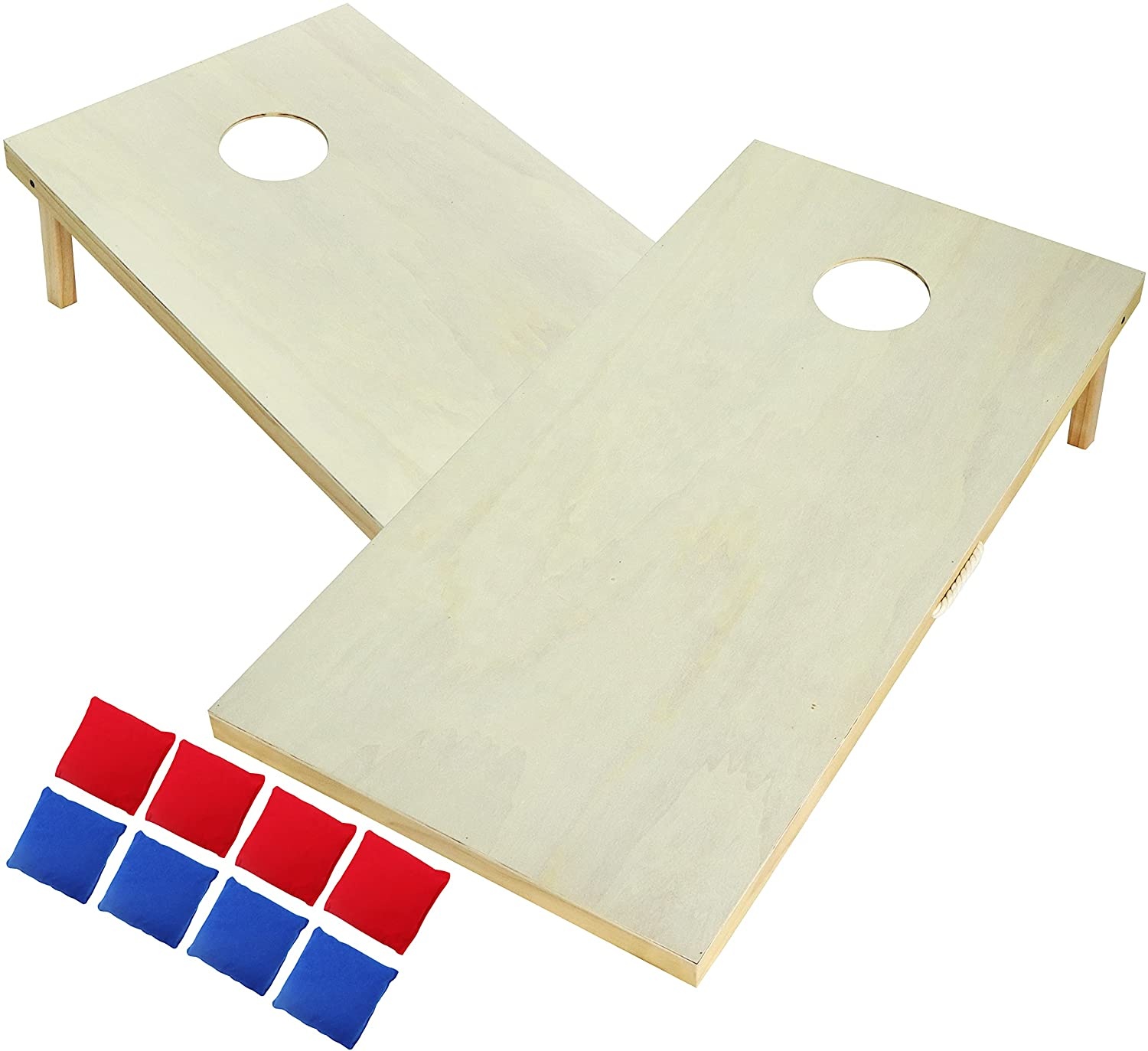 8개의 콘홀 토스 백 세트 포함 고급 원목 콘홀 게임  - Cornhole Board Set 리뷰 및 가격